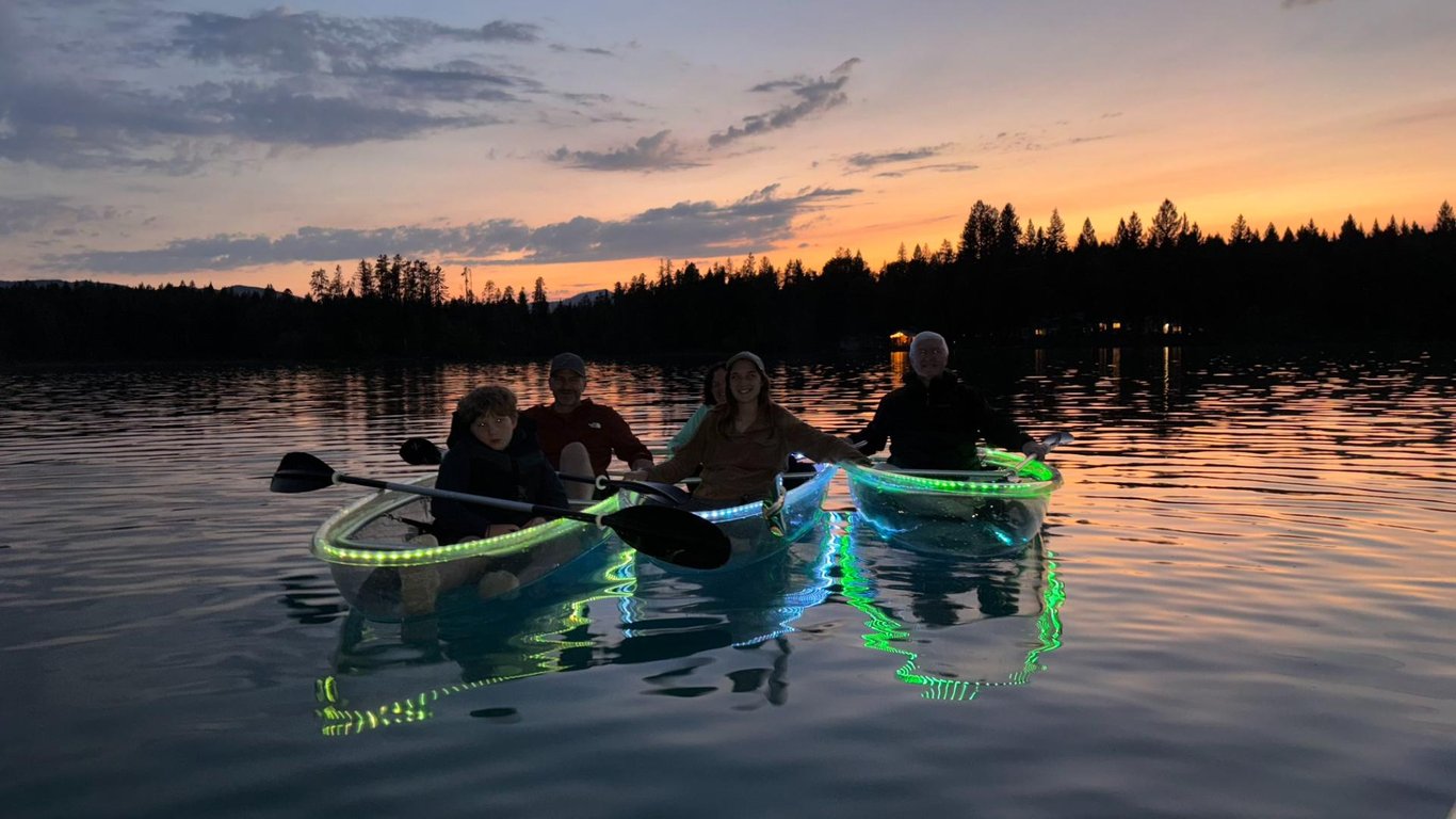 Bigfork LED Sunset Clear Kayak Tour Tour Image 5