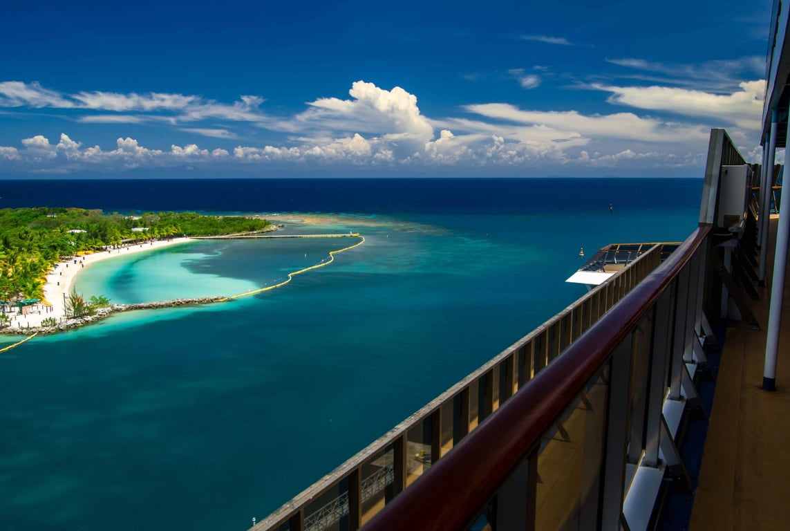 view of mahogany bay cruise port from ship