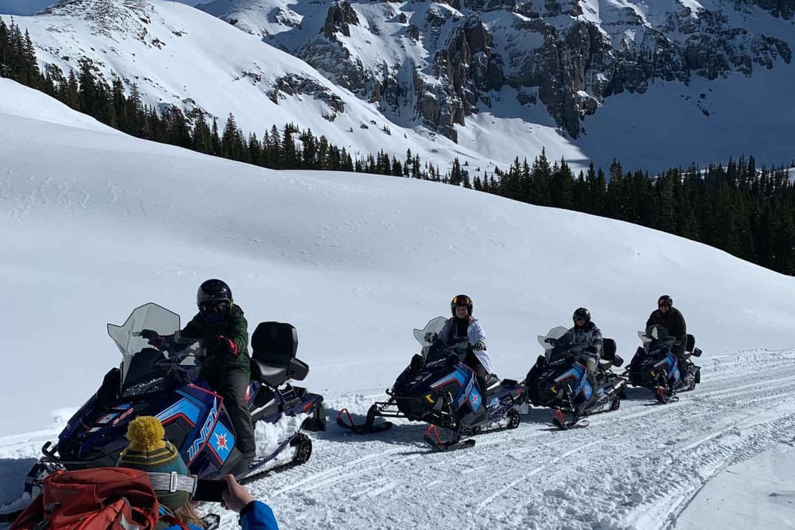 2 Hour Guided Snowmobile Tour Alta Lakes Tour Image 9