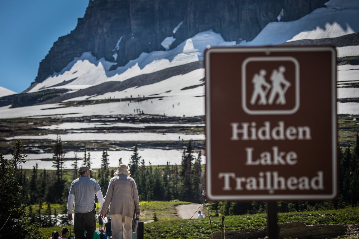 Hidden Lake Trailhead in Glacier National Park