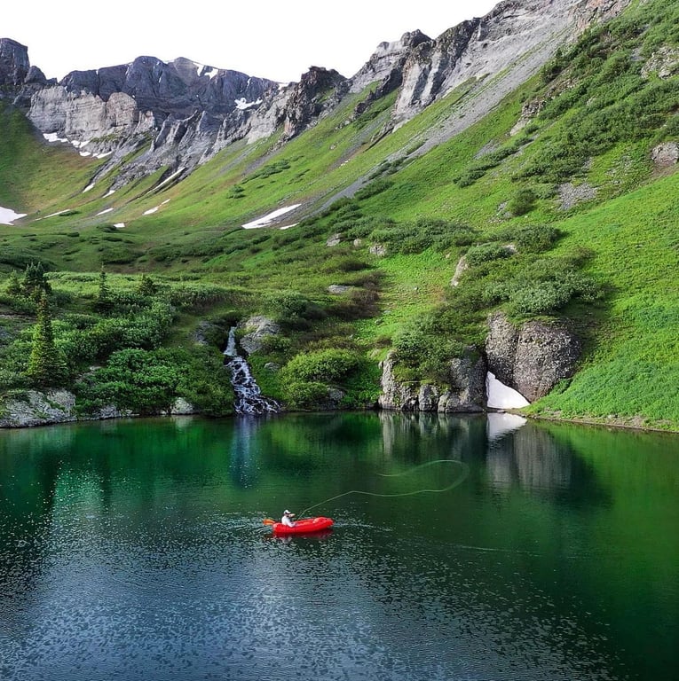 High-Alpine Lake Fishing