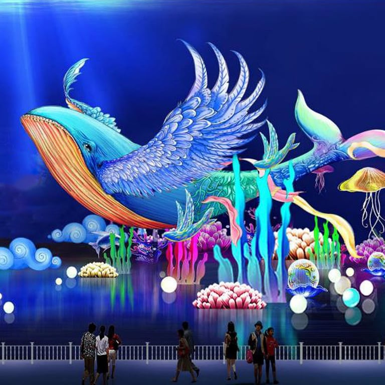 Colorful illuminated animal lanterns at Zoolumination at Nashville Zoo