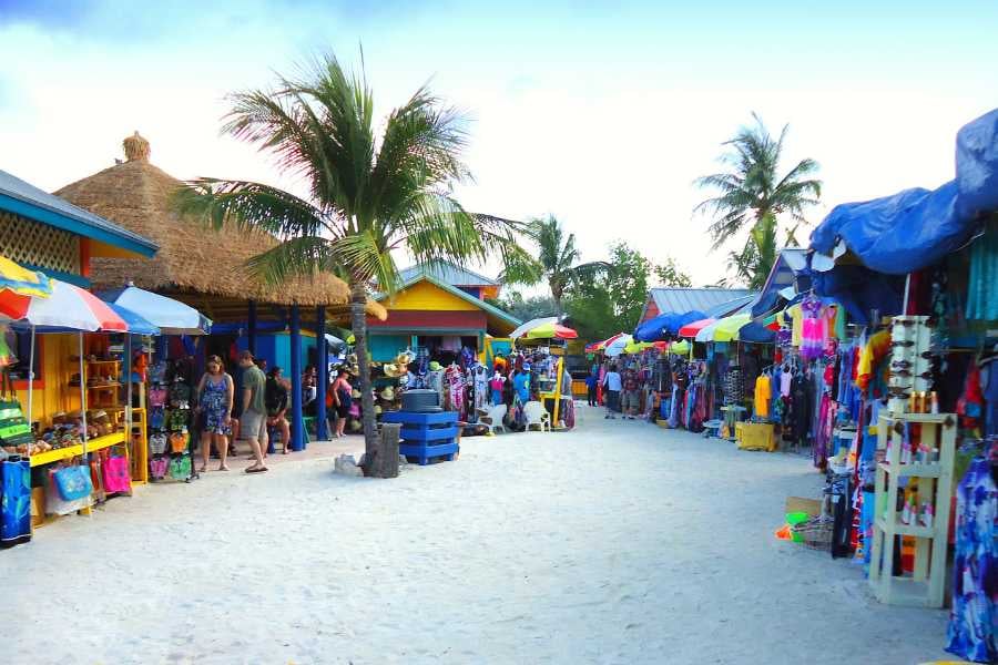 Local market in costa maya