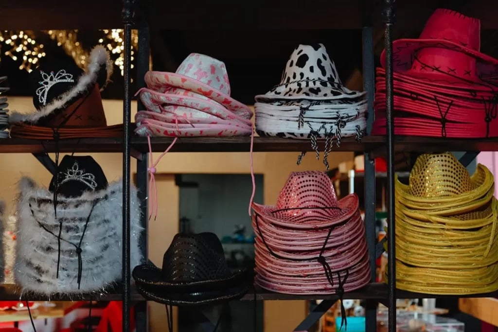 Honky Tonk Hat Bar | Custom Cowboy & Trucker Hat Experience Tour Image 4