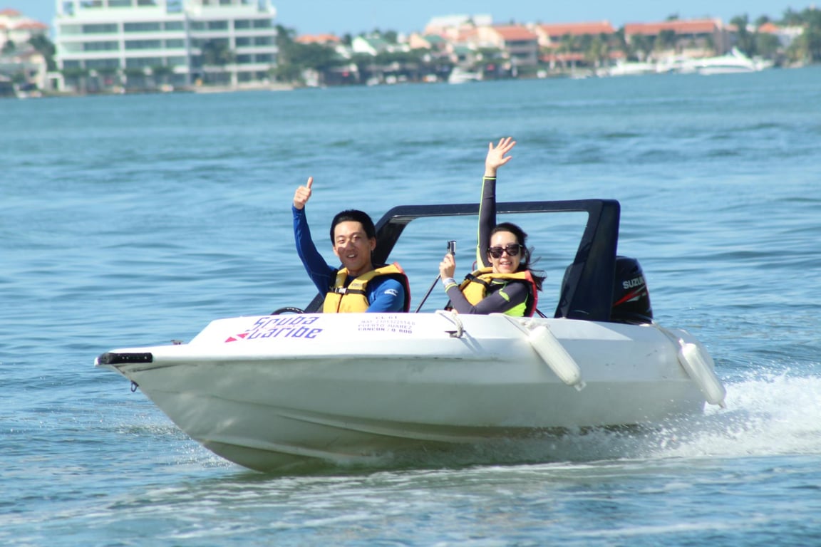 Cancun Speed Boat and Snorkeling Adventure image