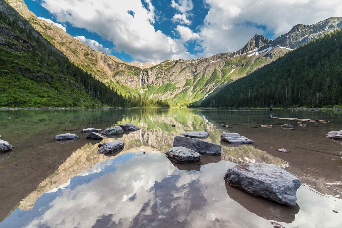 Avalanche lake in Glacier National Park