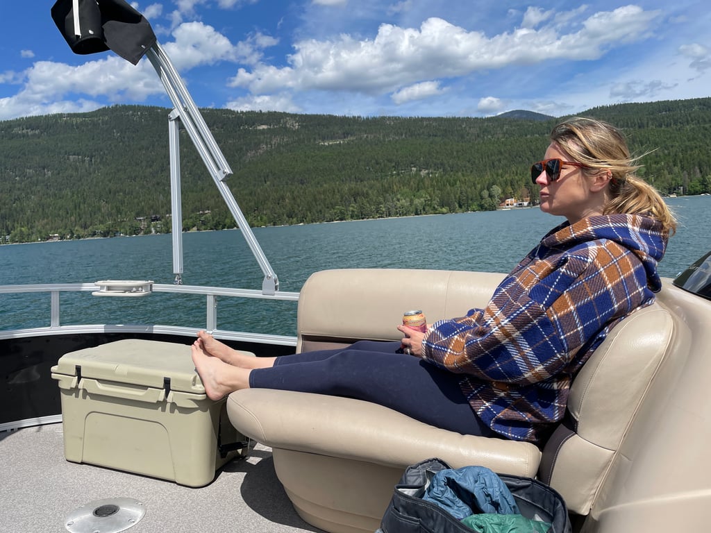 Full Day Whitefish Lake Pontoon Boat  image