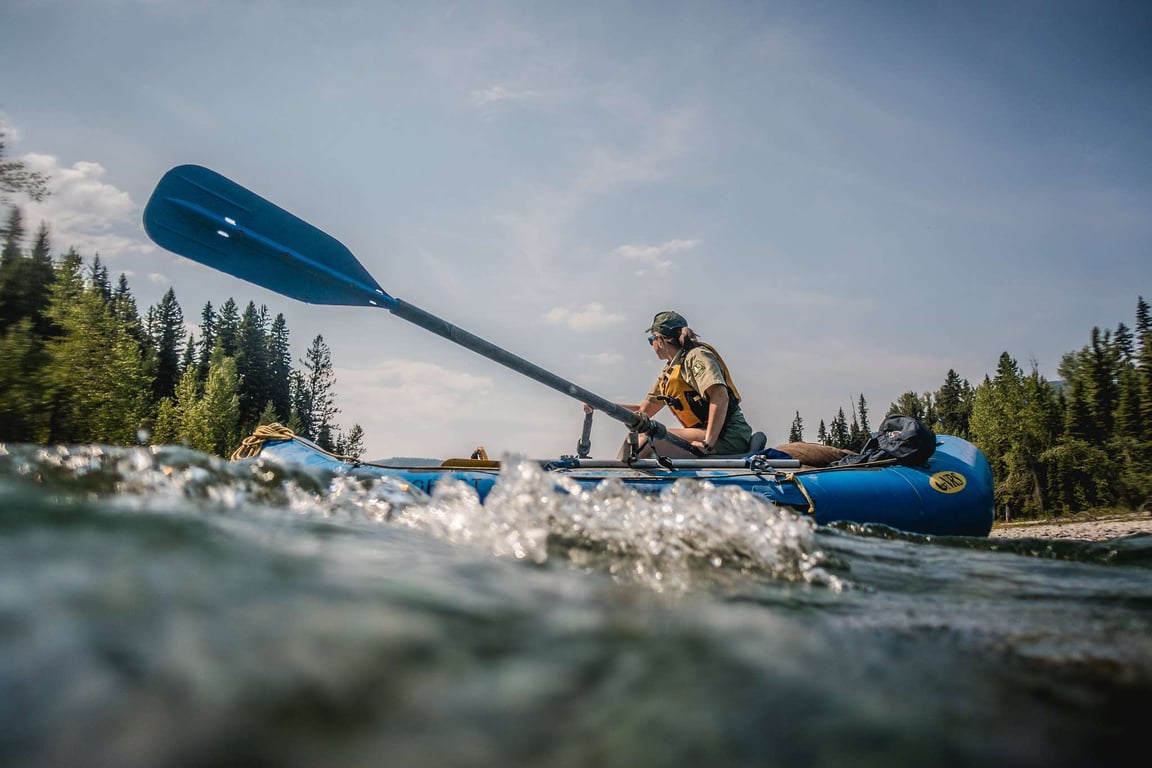 Raft in Flathead Lake image