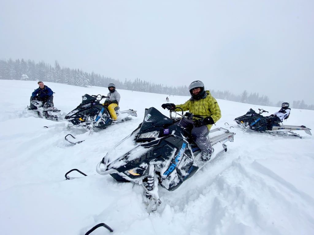 Private Half Day Turpin Meadows Snowmobile Tour Image 3
