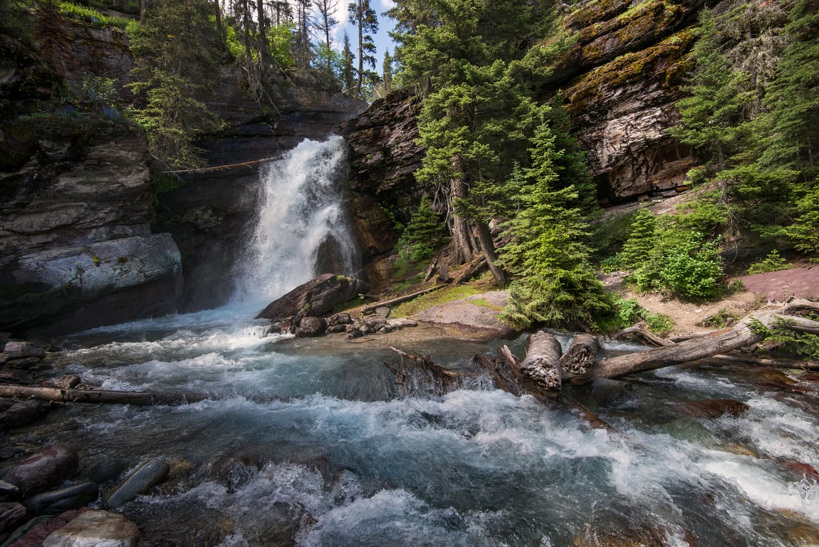 St. Mary Lake Boat Tour & Triple Waterfall Hike Tour Image 4