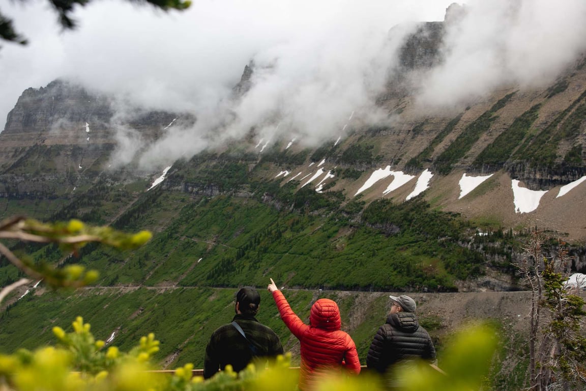 Low clouds in Logan Pass