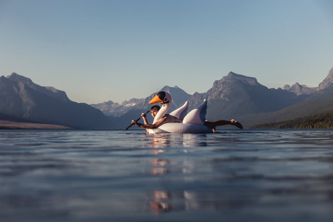 Kayak in Glacier Park image