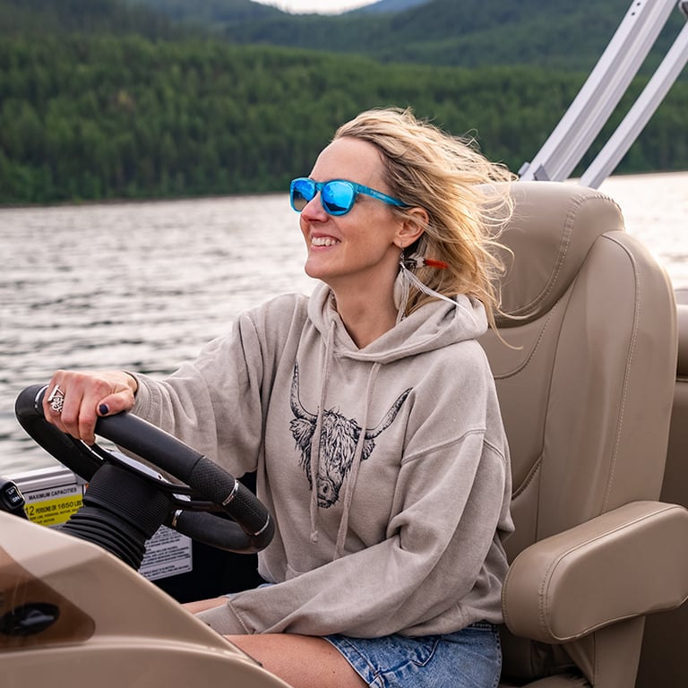 Half Day Whitefish Lake Pontoon Boat image