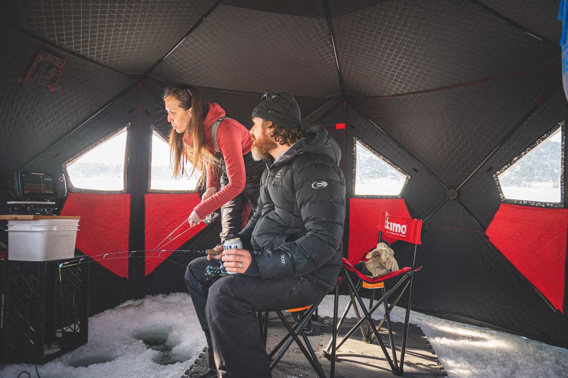 Ice Fishing On Whitefish Lake Tour Image 4