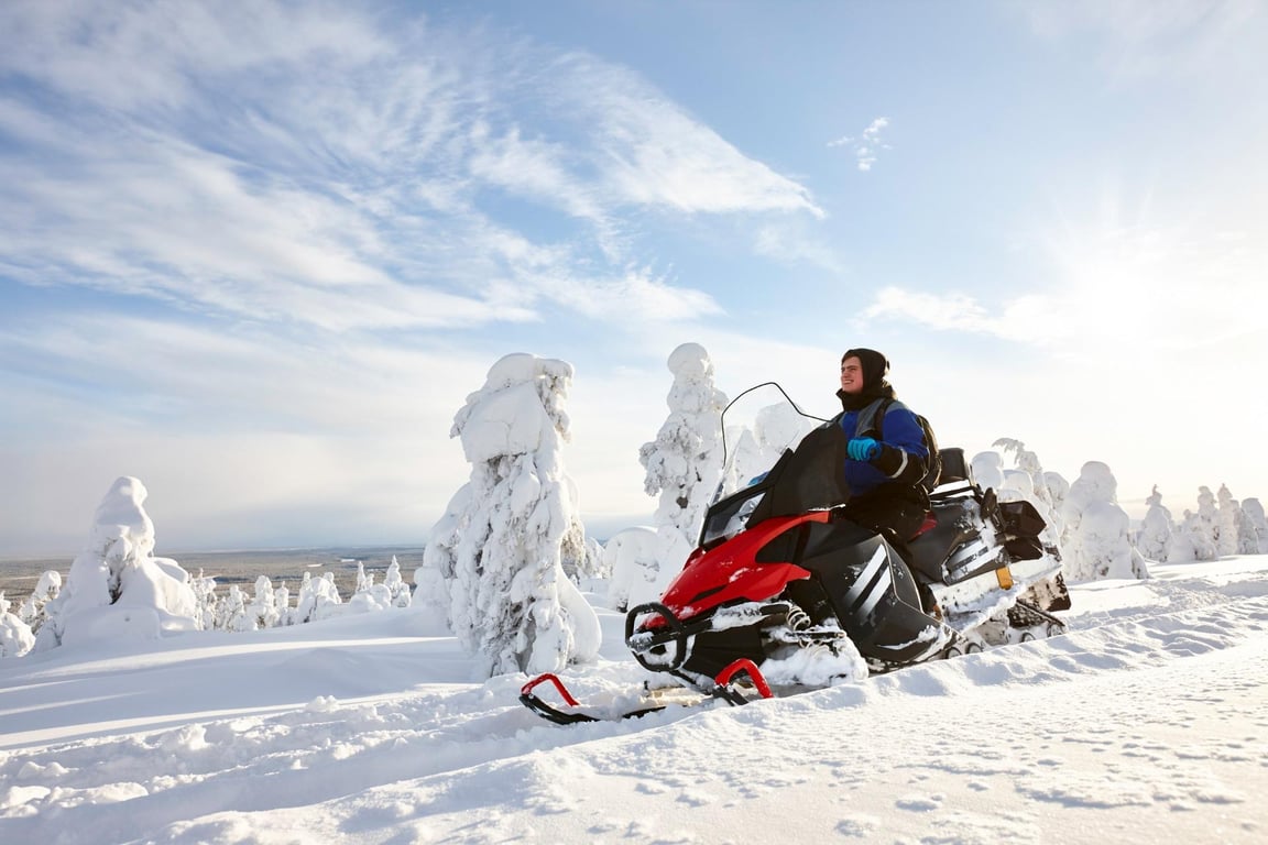 Half Day Whitefish Snowmobile Tour image