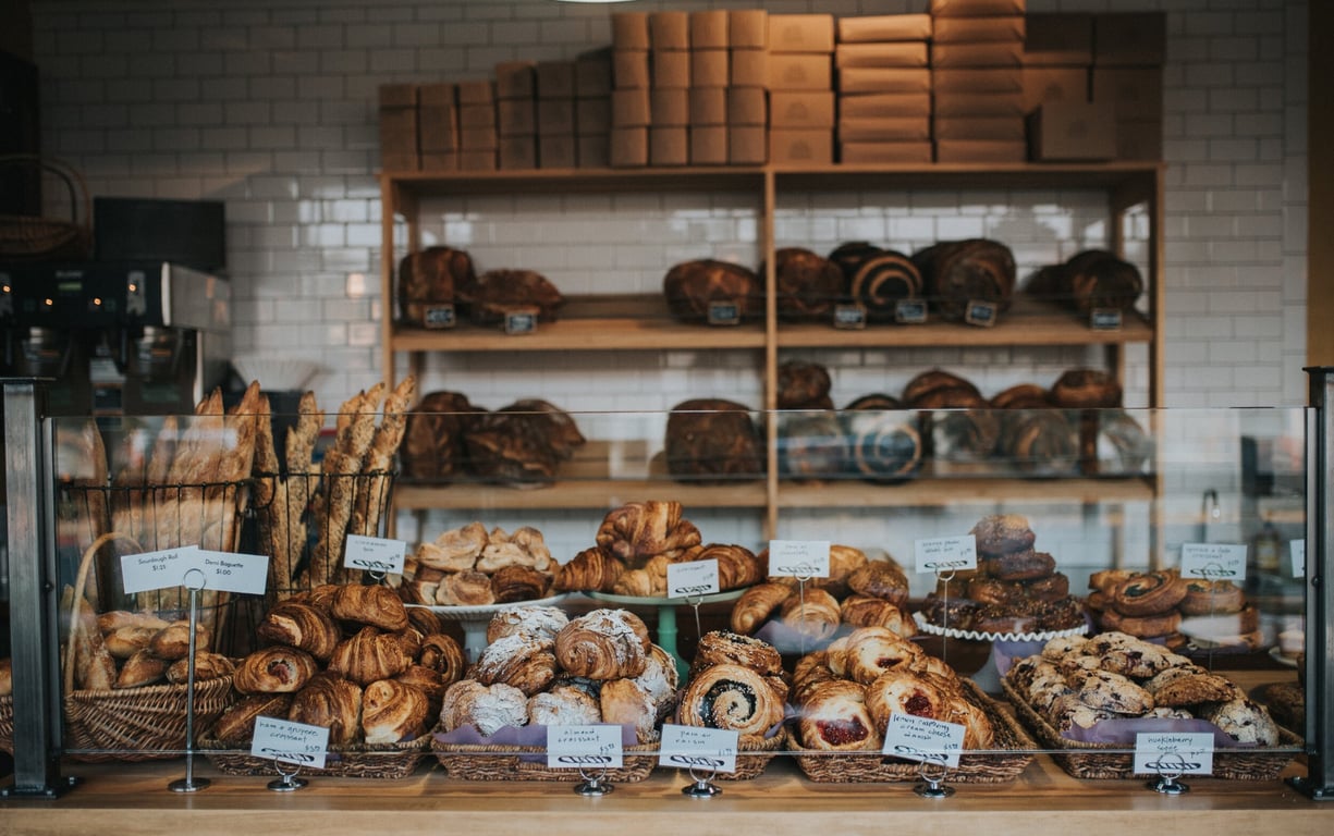 picture of bread loaves at bakery