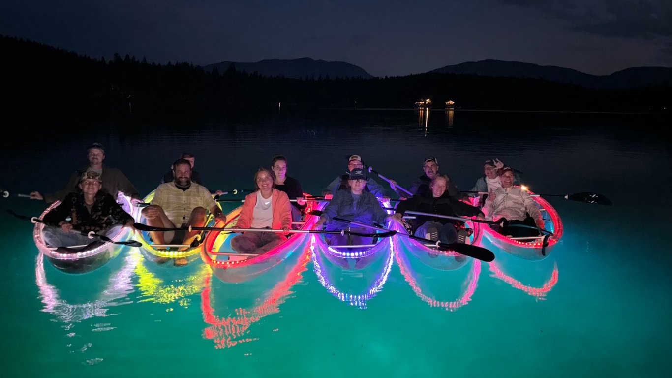 Bigfork LED Sunset Clear Kayak Tour Tour Image 3
