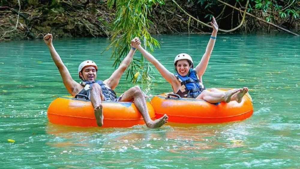 Belize Cave Tubing & Zipline Tour image