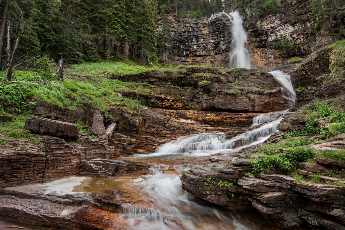 St. Mary Lake Boat Tour & Triple Waterfall Hike Tour Image 8