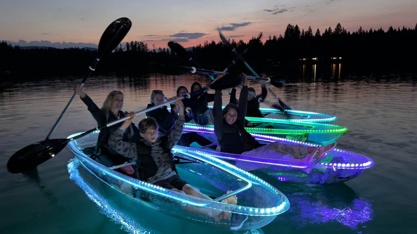 Bigfork LED Sunset Clear Kayak Tour Tour Image 2