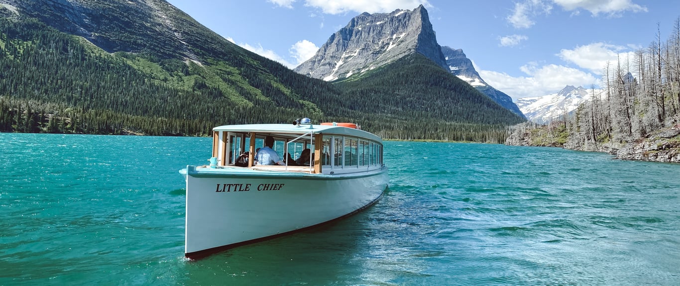 St. Mary Lake Scenic Boat Tour in Glacier Park image