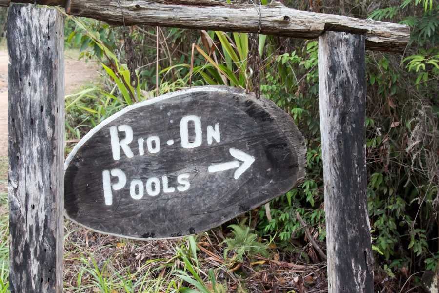 Signboard of Rio On Pools