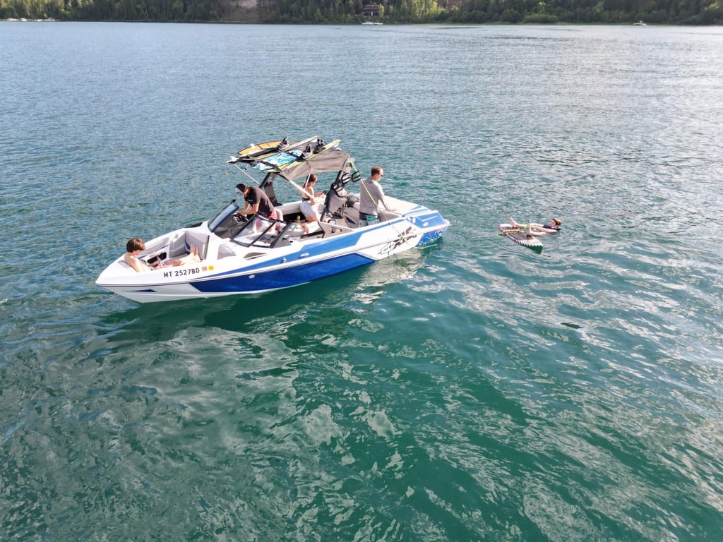 Whitefish Lake Wake Surfing - Full Day image