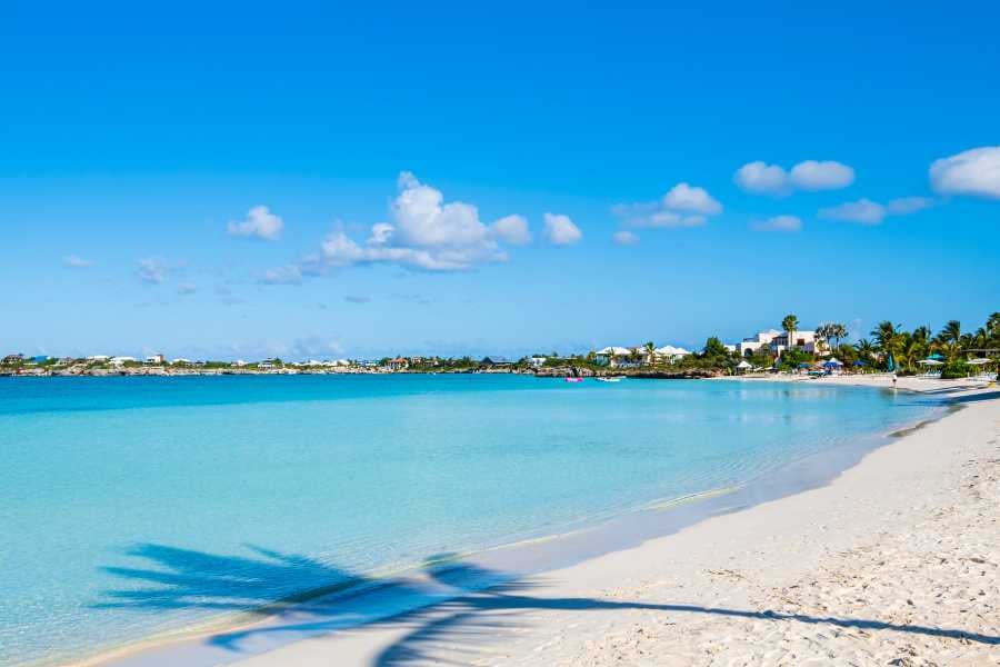 A beautiful view of the beach