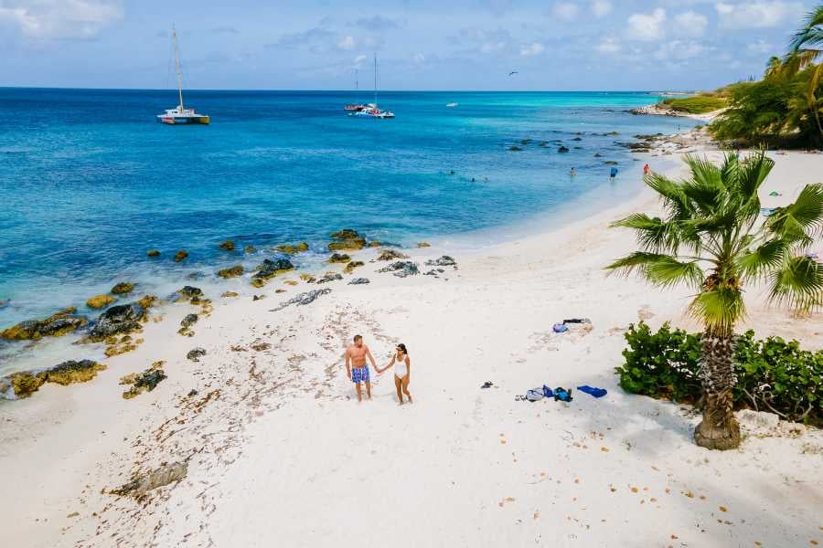 A beautiful view of the beach