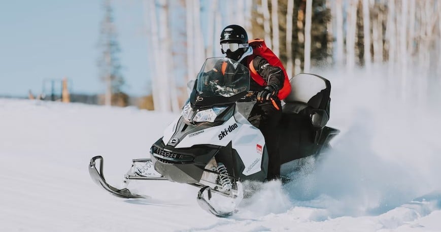Private Powder Ride Snowmobile Experience Tour Image 7