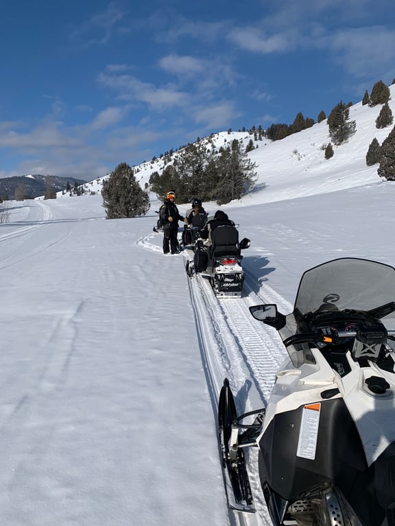 Private Half Day Turpin Meadows Snowmobile Tour Image 4