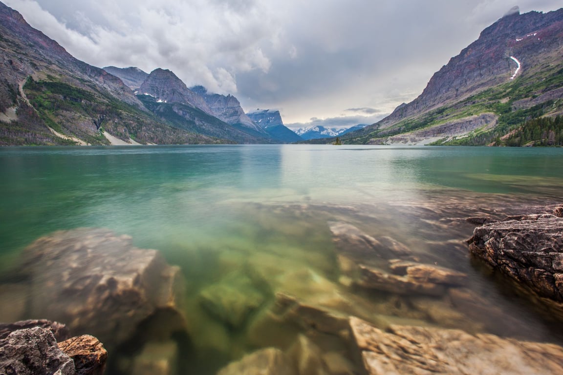 St. Mary Lake Boat Tour & Triple Waterfall Hike Tour Image 11