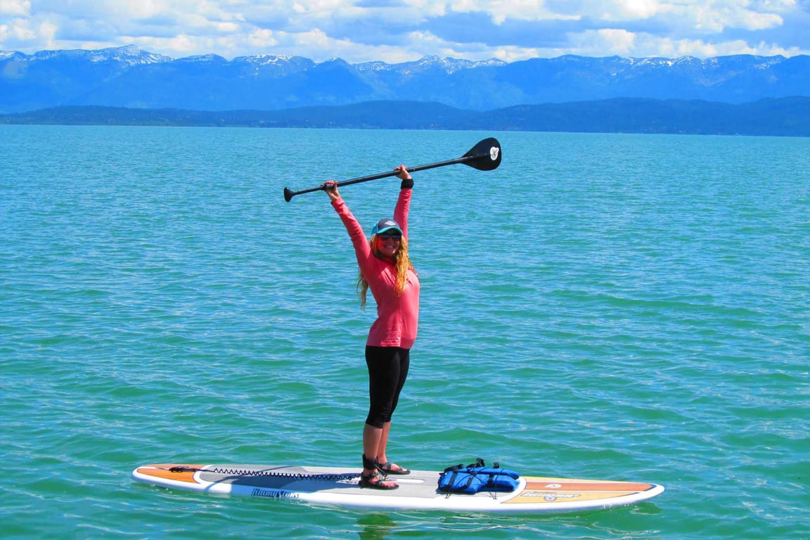 Kayak in Flathead Lake image