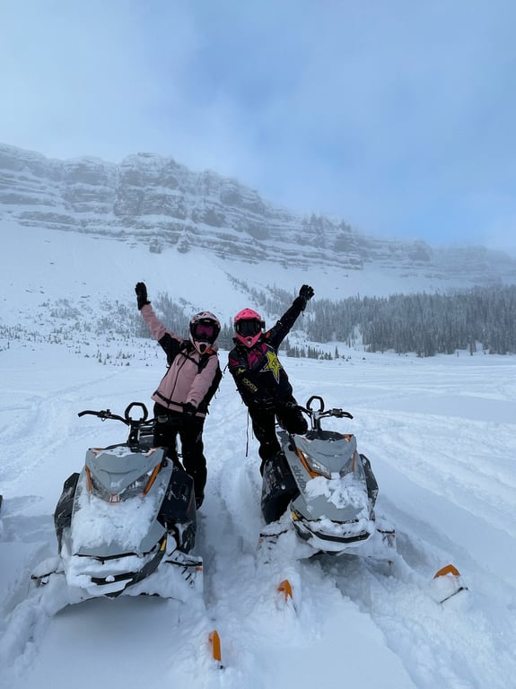 Private Powder Ride Snowmobile Experience Tour Image 5