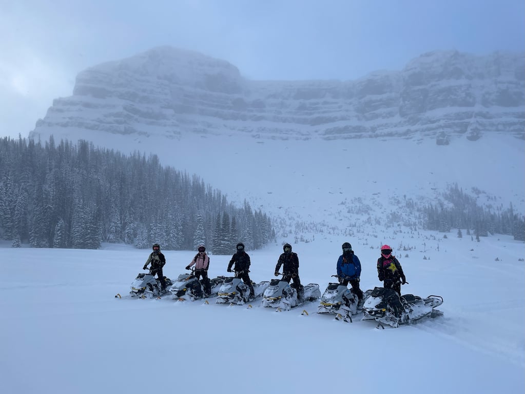 Private Powder Ride Snowmobile Experience Tour Image 4
