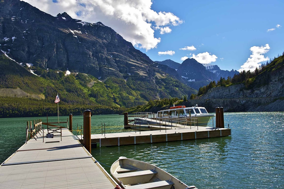 St. Mary Lake Boat Tour & Triple Waterfall Hike Tour Image 9
