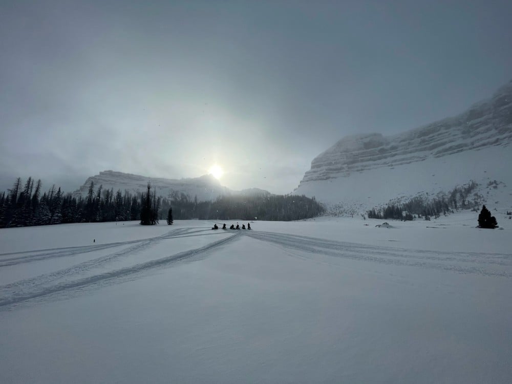 Private Half Day Turpin Meadows Snowmobile Tour Image 6