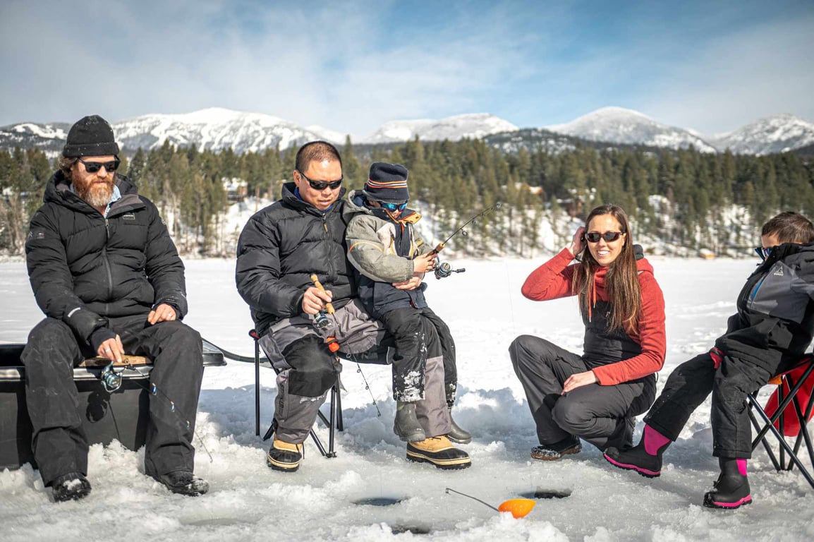 Ice Fishing On Whitefish Lake Tour Image 7