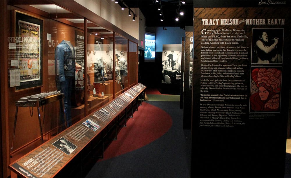 Exhibit inside the Country Music Hall of Fame in downtown Nashville