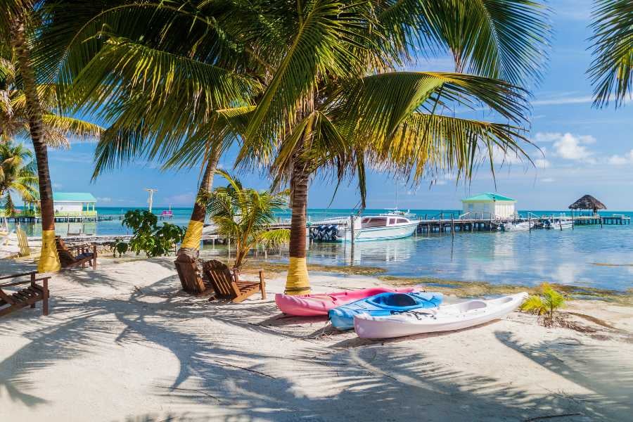 A beautiful view of the beach