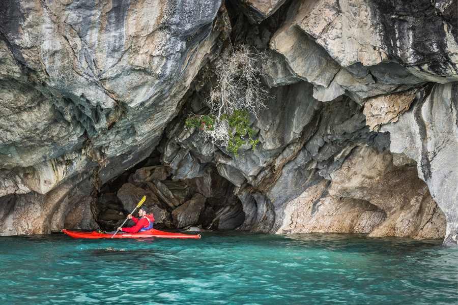 A beautiful view of the cave water