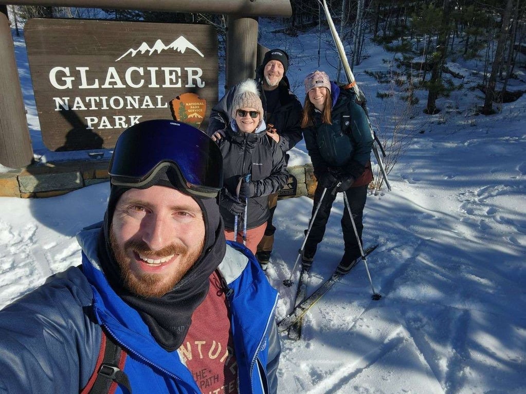 Glacier Park Sightseeing & Snowshoe Tour image