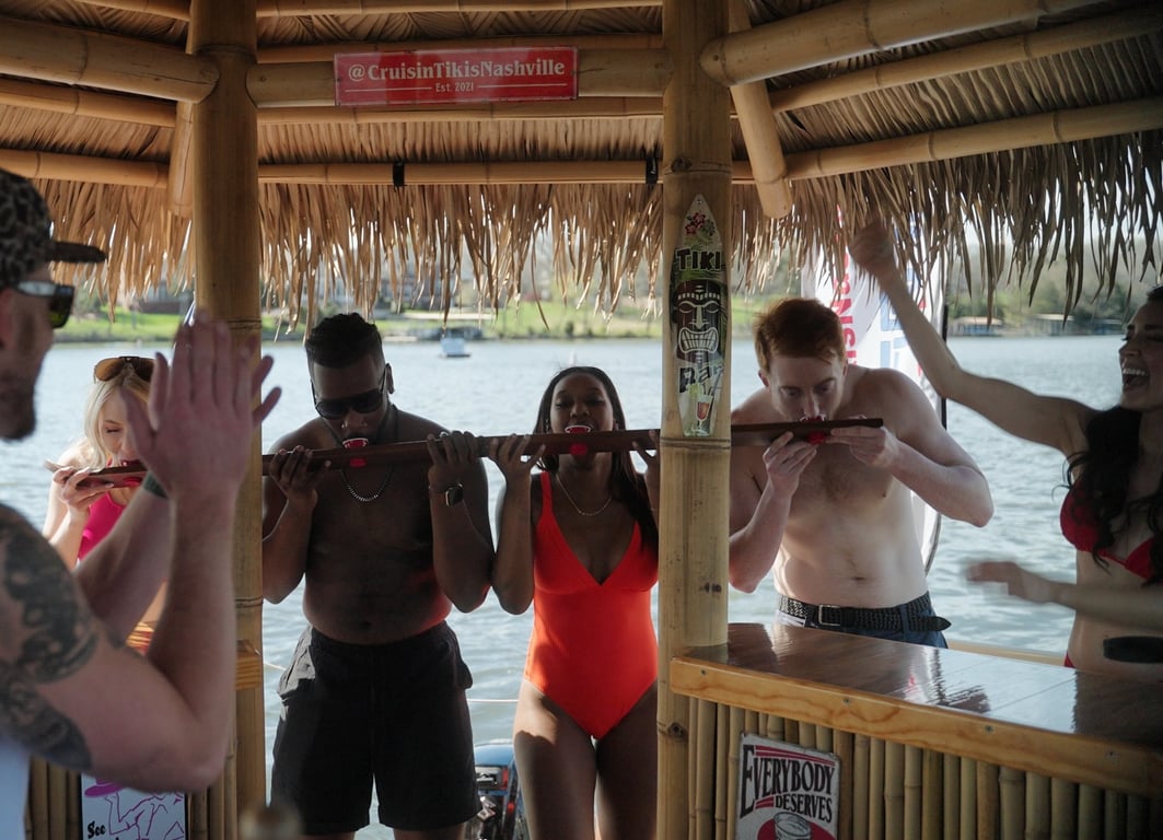 Private Sunset Tiki Boat Cruise in Nashville | BYOB Fun on the River Tour Image 7