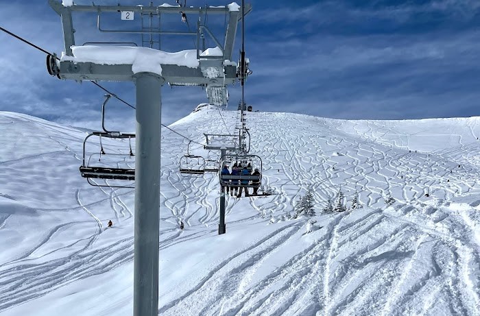 chairlift on Telluride in winter