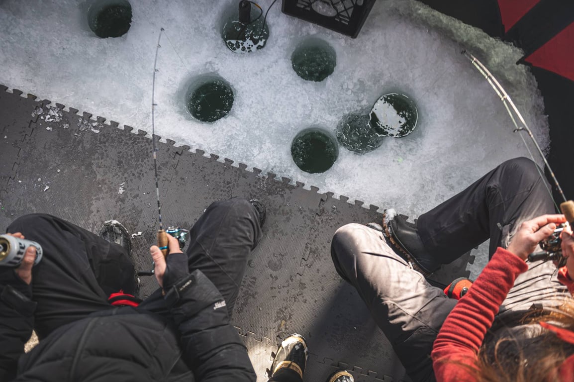 Ice Fishing On Whitefish Lake Tour Image 6