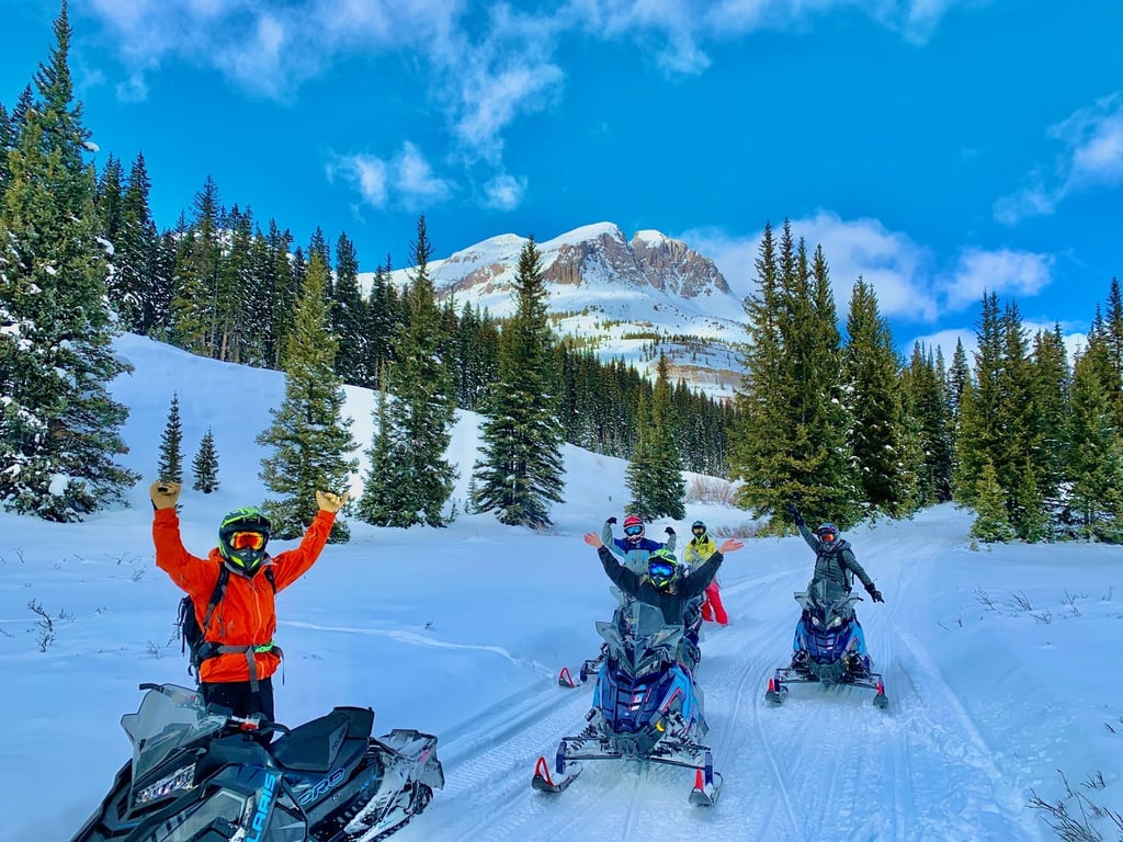 3 Hour Snowmobile Tour Molas Pass