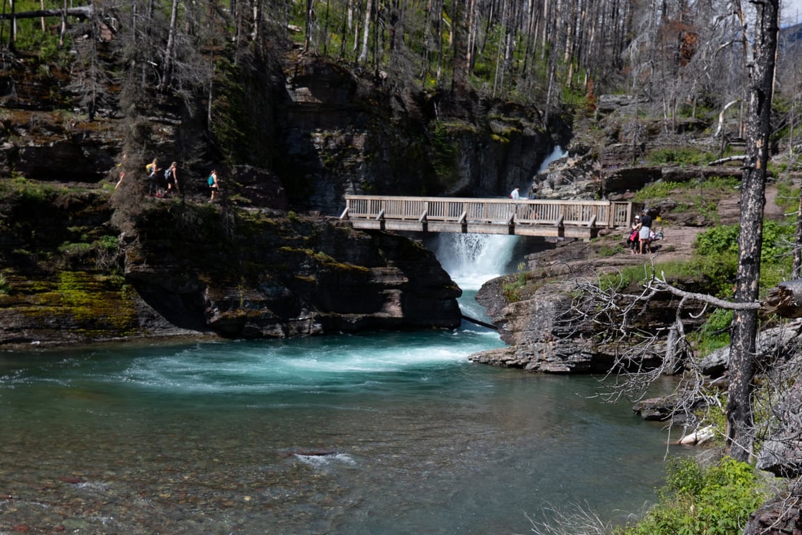 St. Mary Falls Glacier Park Guided Day Hike Tour Image 8