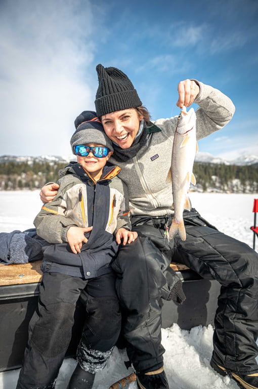 Ice Fishing On Whitefish Lake Tour Image 9