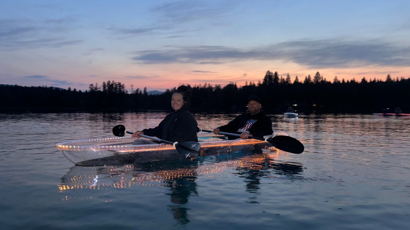 Bigfork LED Sunset Clear Kayak Tour Tour Image 1
