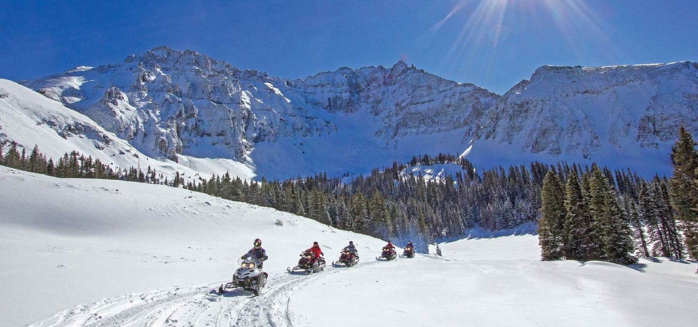 2 Hour Guided Snowmobile Tour Alta Lakes Tour Image 3